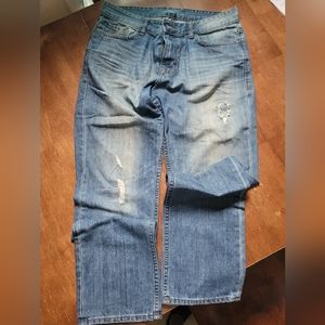 Calvin Klein 34/32 Medium Wash Slim Straight Jeans